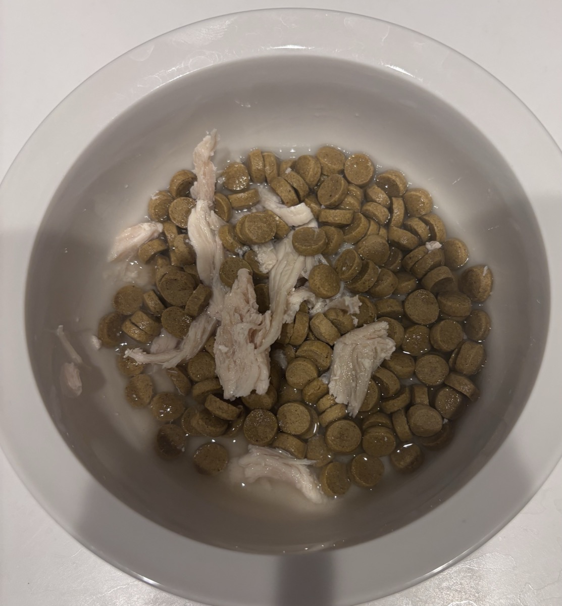 お水を大さじ1杯ほど回しかけて